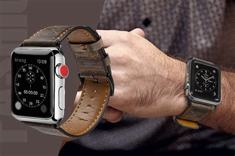 leather iphone watch bands|apple 44mm watch band leather.